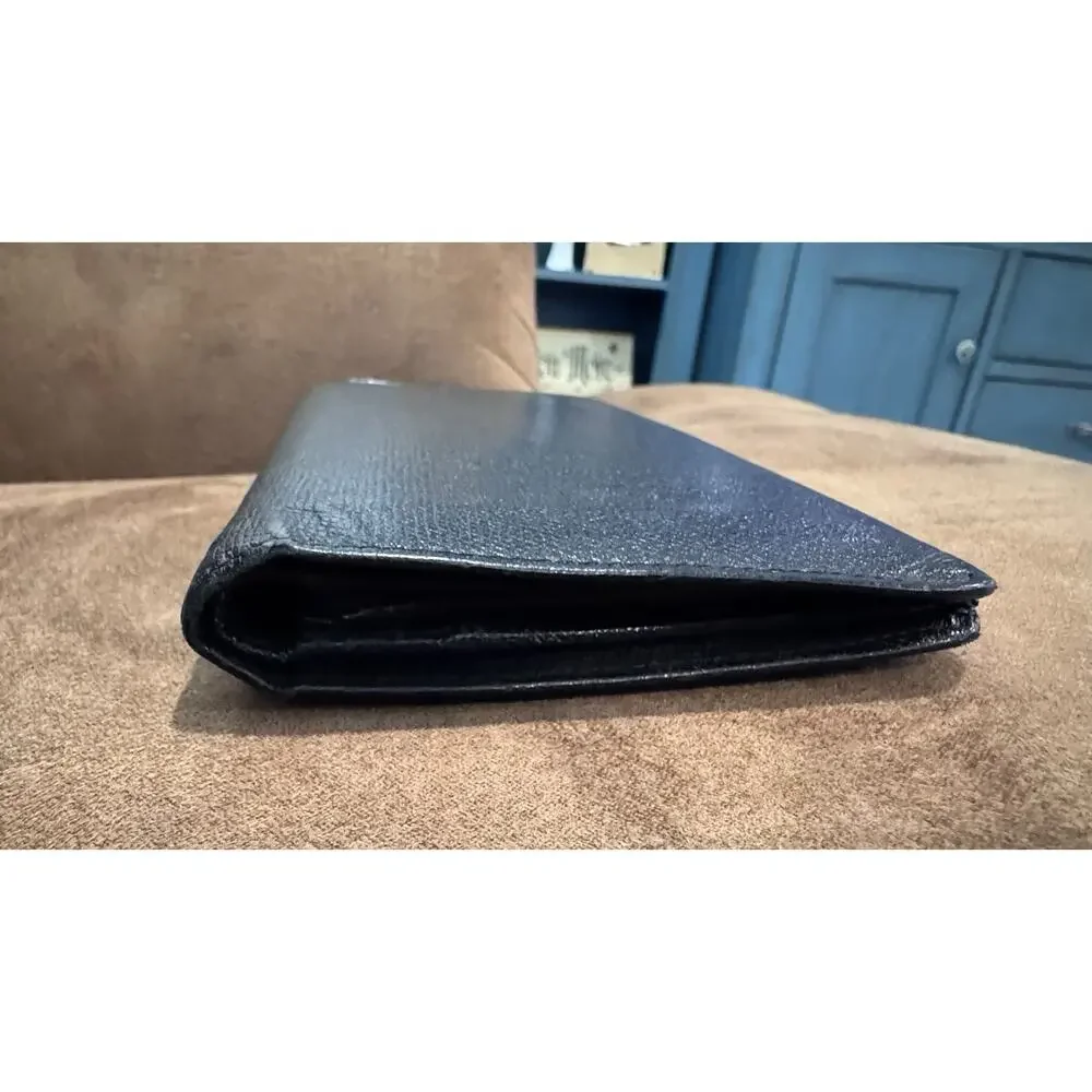 Vintage Chanel Bifold Long Wallet W COA Missing Zipper pull